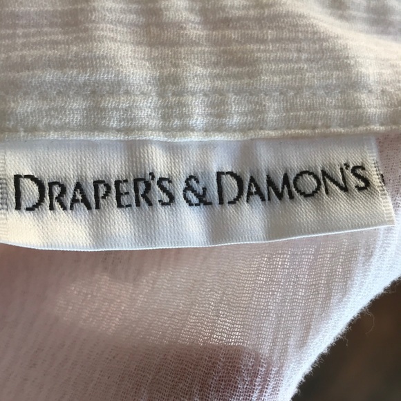 Draper’s and Damon’s White Linen Blouse w/Tank - Picture 5 of 6